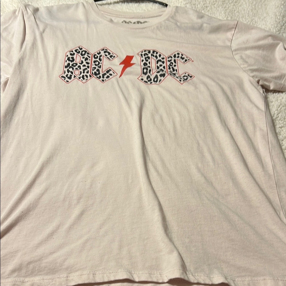 AC/DC Pink Short Sleeve Tee